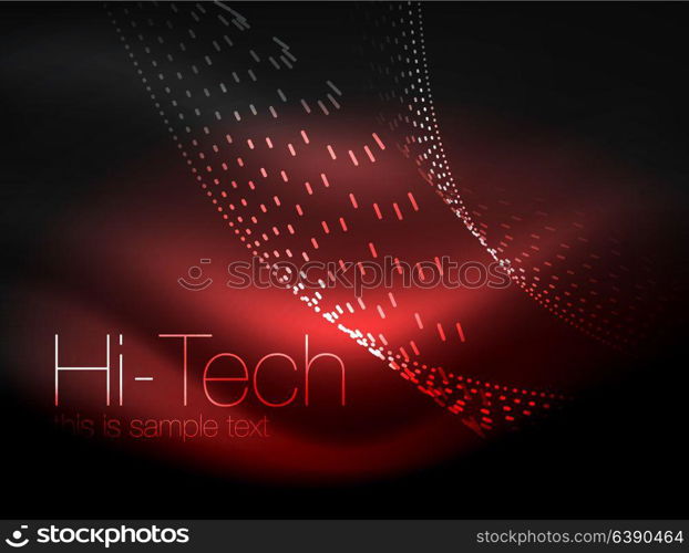 Elegant neon flowing stripes, smooth waves with light effects. Elegant neon flowing stripes, smooth waves with light effects. Vector illustration