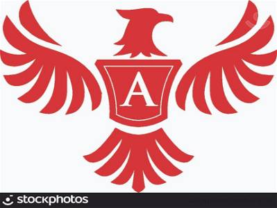 elegant phoenix with letter A consulting logo concept, eagle with letter A logo concept