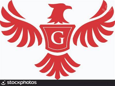 elegant phoenix with letter G consulting logo concept, eagle with letter G logo concept