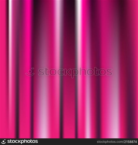 Elegant pink curtain on theatre background. Pink black and white gradient colors. Vector artistic illustration.