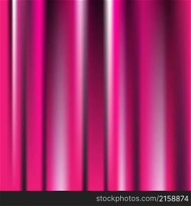 Elegant pink curtain on theatre background. Pink black and white gradient colors. Vector artistic illustration.