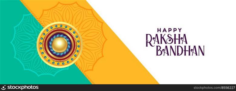 elegant raksha bandhan festival banner design