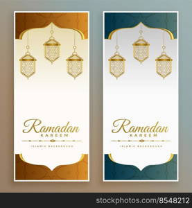 elegant ramadan kareem festival banners