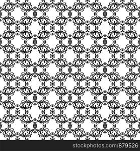 Elegant rounded line decorative background. Vector ornamental black and white pattern. Elegant rounded line decorative pattern
