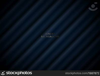 Elegant silk satin fabric with nice folds blue gradient stripes pattern luxury background and texture. Vector illustration