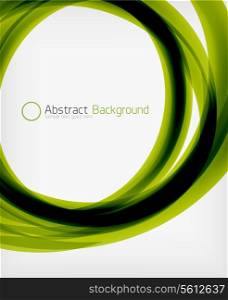 Elegant swirl shaped modern business presentation brochure design template