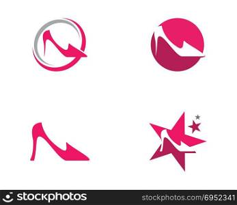 Elegant women shoe icon vector illustration design