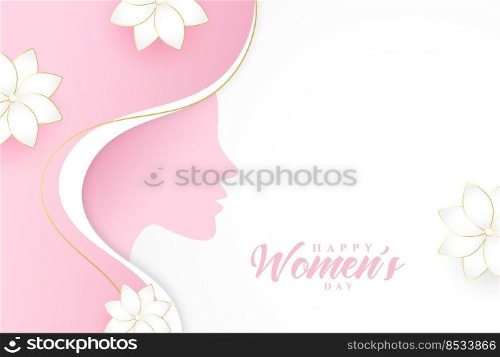 elegant womens day event wishes card design