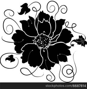 Element for design, flower, illustration