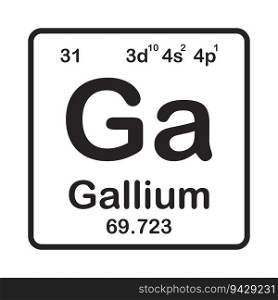 Element gallium icon,vector illustration symbol design