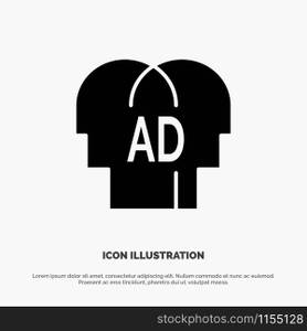 Elementary, Knowledge, Abc, Brian solid Glyph Icon vector