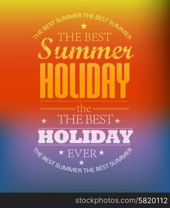 elements for Summer Holidays with colorful background calligraphic designs ornaments labels. elements for Summer Holidays