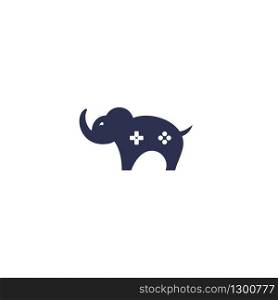 Elephant game console logo design.
