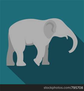 Elephant icon. Flat illustration of elephant vector icon for web. Elephant icon, flat style