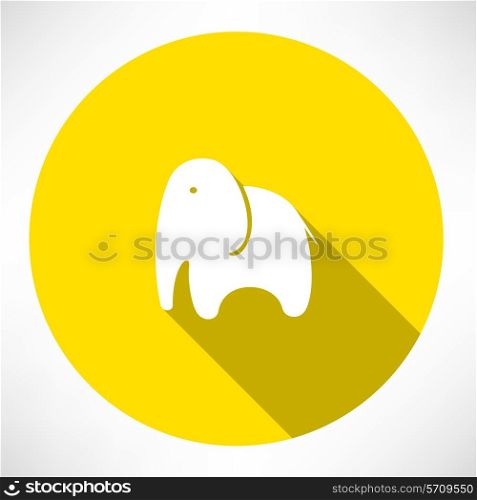 Elephant icon. Flat modern style vector illustration