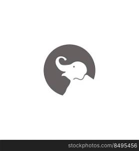 Elephant icon logo design illustration template