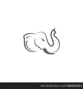 Elephant icon logo design illustration template