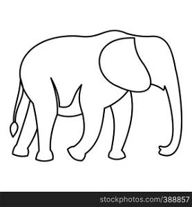 Elephant icon. Outline illustration of elephant vector icon for web. Elephant icon, outline style