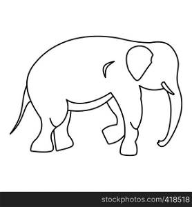 Elephant icon. Outline illustration of elephant vector icon for web. Elephant icon, outline style
