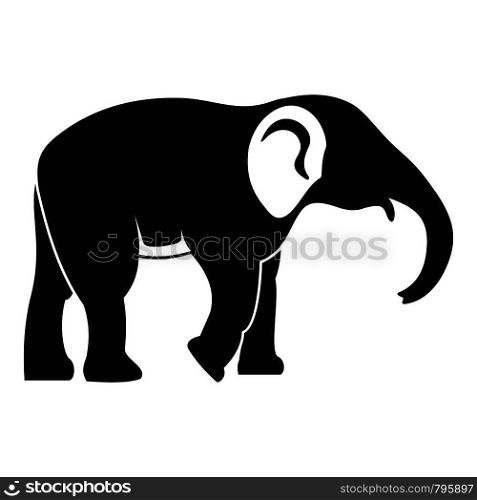 Elephant icon. Simple illustration of elephant vector icon for web. Elephant icon, simple style