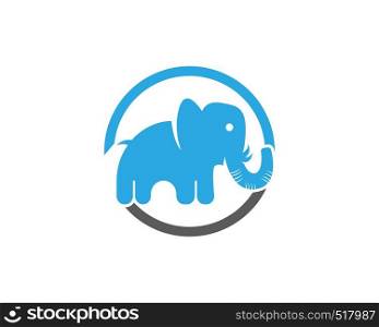 Elephant logo design template