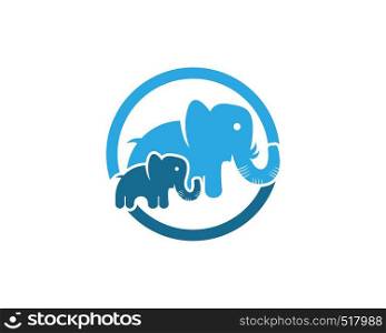 Elephant logo design template