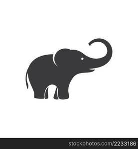 Elephant logo illustration vector flat design