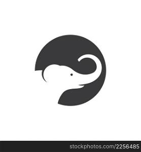 Elephant logo illustration vector flat design