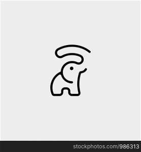 Elephant Logo Template Vector Design Icon Illustration. Elephant Logo Template Vector Design Icon Simple