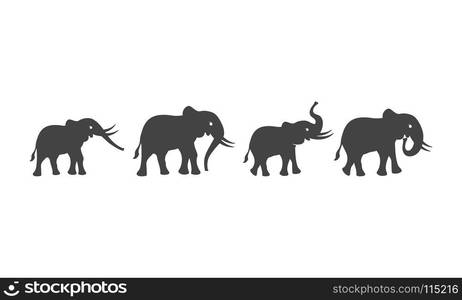 Elephant Logo Template Vector Illustration design