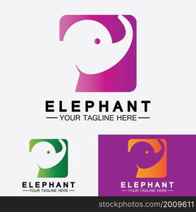 Elephant Logo Vector Illustrator Design Template