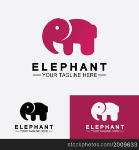 Elephant Logo Vector Illustrator Design Template