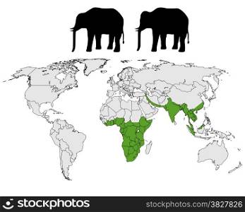 Elephants range