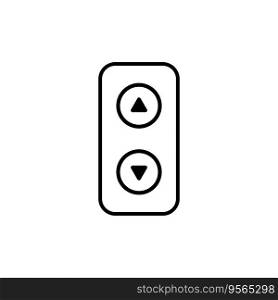 elevator button icon vector template illustration logo design