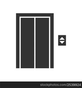 Elevator icon. Lobby illustration symbol. Sign up, down lift vector.