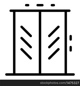 Elevator icon. Outline elevator vector icon for web design isolated on white background. Elevator icon, outline style