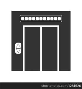 Elevator icon. Simple flat design for websites and apps