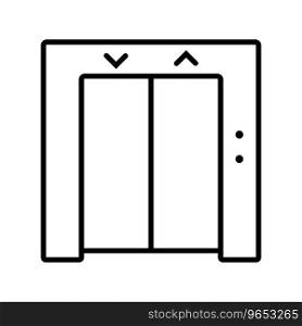 elevator icon vector illustration logo design