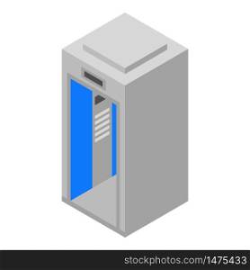 Elevator lift icon. Isometric of elevator lift vector icon for web design isolated on white background. Elevator lift icon, isometric style