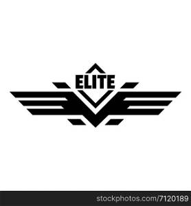 Elite force logo. Simple illustration of elite force vector logo for web design isolated on white background. Elite force logo, simple style