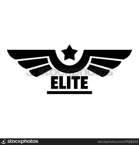 Elite logo. Simple illustration of elite vector logo for web design isolated on white background. Elite logo, simple style