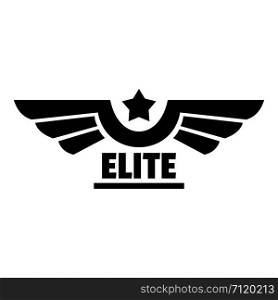 Elite logo. Simple illustration of elite vector logo for web design isolated on white background. Elite logo, simple style