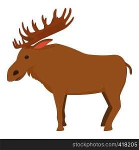 Elk icon. Cartoon illustration of elk vector icon for web. Elk icon , cartoon style