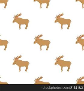 Elk pattern seamless background texture repeat wallpaper geometric vector. Elk pattern seamless vector