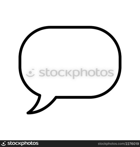Ellipse bubble speech icon vector sign and symbols