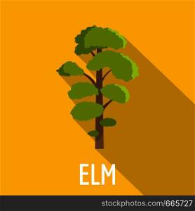 Elm tree icon. Flat illustration of elm tree vector icon for web. Elm tree icon, flat style