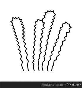 elodea densa line icon vector. elodea densa sign. isolated contour symbol black illustration. elodea densa line icon vector illustration