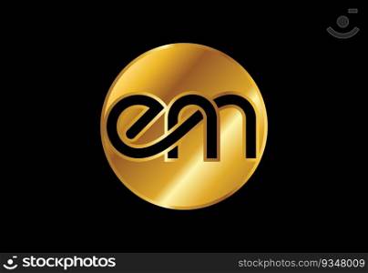 EM letter logo design, Creative Modern Letters Vector Icon Logo Illustration