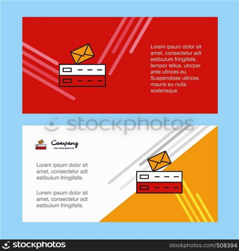 Email abstract corporate business banner template, horizontal advertising business banner.