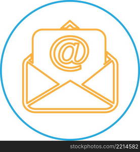 Email and mail icon sign symbol design